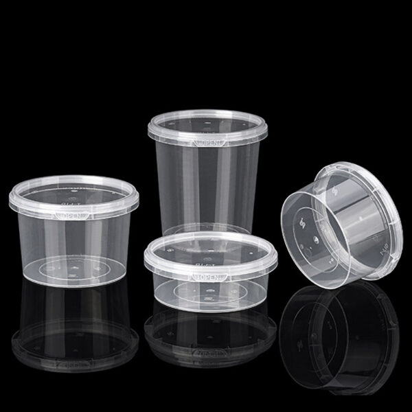 PP Material Injection Food Containers Tamper Evident Deli Cups