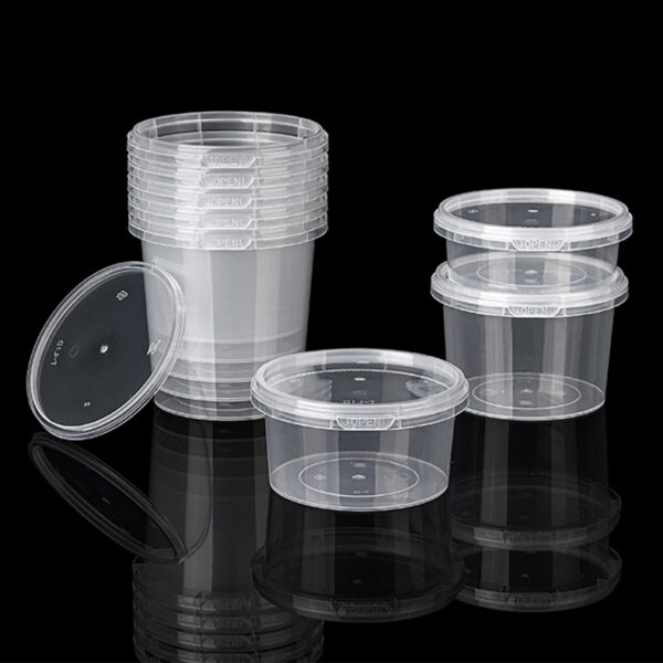 PP Material Injection Food Containers Tamper Evident Deli Cups - Image 2